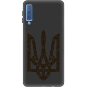 Черный чехол Uprint Samsung A750 Galaxy A7 2018 Ukrainian Trident