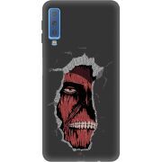 Черный чехол Uprint Samsung A750 Galaxy A7 2018 Нападение на Титана