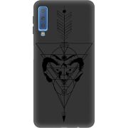 Черный чехол Uprint Samsung A750 Galaxy A7 2018 