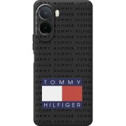 Чорний чохол BoxFace Poco M7 4G 169 mm Tommy Print