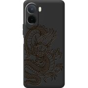Чорний чохол BoxFace Poco M7 4G 169 mm Chinese Dragon