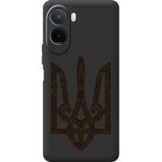 Чорний чохол BoxFace Poco M7 4G 169 mm Ukrainian Trident
