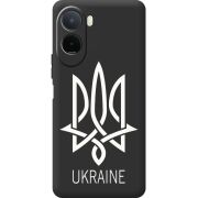 Чорний чохол BoxFace Poco M7 4G 169 mm Тризуб монограмма ukraine