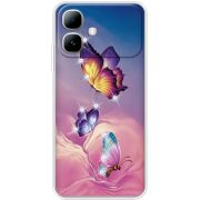 Чохол зі стразами Infinix Smart 20 Butterflies