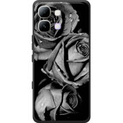 Чохол BoxFace Infinix Note Edge Black and White Roses