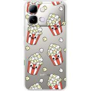 Прозорий чохол BoxFace Note Edge с 3D-глазками Popcorn