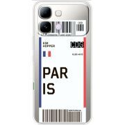 Прозорий чохол BoxFace Note Edge Ticket Paris