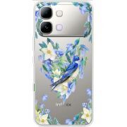 Прозорий чохол BoxFace Note Edge Spring Bird