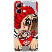Прозорий чохол BoxFace Note Edge Winter Puggy