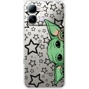 Прозорий чохол BoxFace Note Edge Baby Yoda