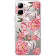 Прозорий чохол BoxFace Note Edge Peony Watercolor Style