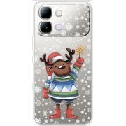 Прозорий чохол BoxFace Note Edge Christmas Deer with Snow