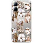 Прозорий чохол BoxFace Note Edge Cotton and Rabbits