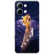 Чохол зі стразами Infinix Note Edge Girl with Umbrella
