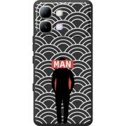 Чорний чохол BoxFace Infinix Note Edge Man Pattern