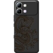 Чорний чохол BoxFace Infinix Note Edge Chinese Dragon