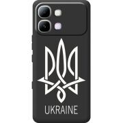 Чорний чохол BoxFace Infinix Note Edge Тризуб монограмма ukraine
