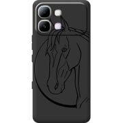Чорний чохол BoxFace Infinix Note Edge Horse