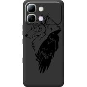 Чорний чохол BoxFace Infinix Note Edge Wolf and Raven