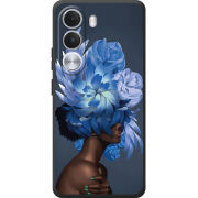 Чохол BoxFace Realme C100i Exquisite Blue Flowers