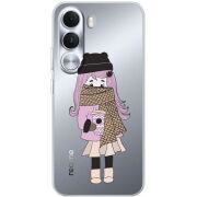 Прозорий чохол BoxFace Realme C100i Winter Morning Girl