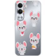 Прозорий чохол BoxFace Realme C100i с 3D-глазками Mouse