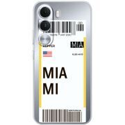 Прозорий чохол BoxFace Realme C100i Ticket Miami