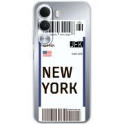 Прозорий чохол BoxFace Realme C100i Ticket New York
