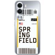 Прозорий чохол BoxFace Realme C100i Ticket Springfield