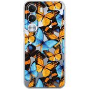 Прозорий чохол BoxFace Realme C100i Butterfly Morpho