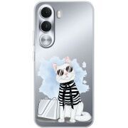 Прозорий чохол BoxFace Realme C100i Cat Style