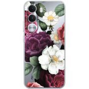 Прозорий чохол BoxFace Realme C100i Floral Dark Dreams