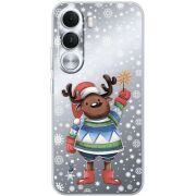 Прозорий чохол BoxFace Realme C100i Christmas Deer with Snow