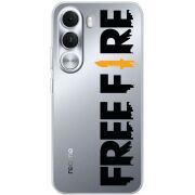 Прозорий чохол BoxFace Realme C100i Free Fire Black Logo