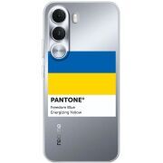 Прозорий чохол BoxFace Realme C100i Pantone вільний синій