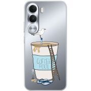 Прозорий чохол BoxFace Realme C100i Segull in Cofee Pool