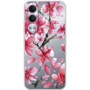 Прозорий чохол BoxFace Realme C100i Pink Magnolia