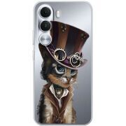 Прозорий чохол BoxFace Realme C100i Steampunk Cat