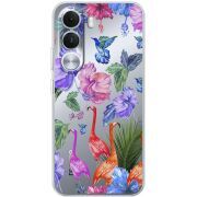 Прозорий чохол BoxFace Realme C100i Flamingo