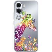 Прозорий чохол BoxFace Realme C100i Colorful Giraffe