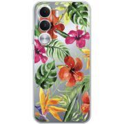 Прозорий чохол BoxFace Realme C100i Tropical Flowers