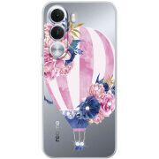 Чохол зі стразами Realme C100i Pink Air Baloon