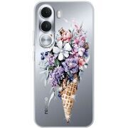 Чохол зі стразами Realme C100i Ice Cream Flowers