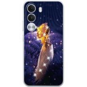 Чохол зі стразами Realme C100i Girl with Umbrella