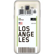 Прозрачный чехол Uprint Samsung J701 Galaxy J7 Neo Duos Ticket Los Angeles