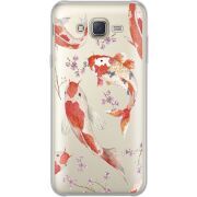 Прозрачный чехол Uprint Samsung J701 Galaxy J7 Neo Duos Japanese Koi Fish
