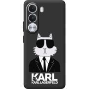 Чорний чохол BoxFace Realme C100i Cat in Black