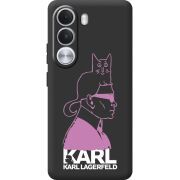 Чорний чохол BoxFace Realme C100i Pink Karl