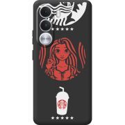 Чорний чохол BoxFace Realme C100i RedWhite Coffee