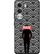 Чорний чохол BoxFace Realme C100i Man Pattern